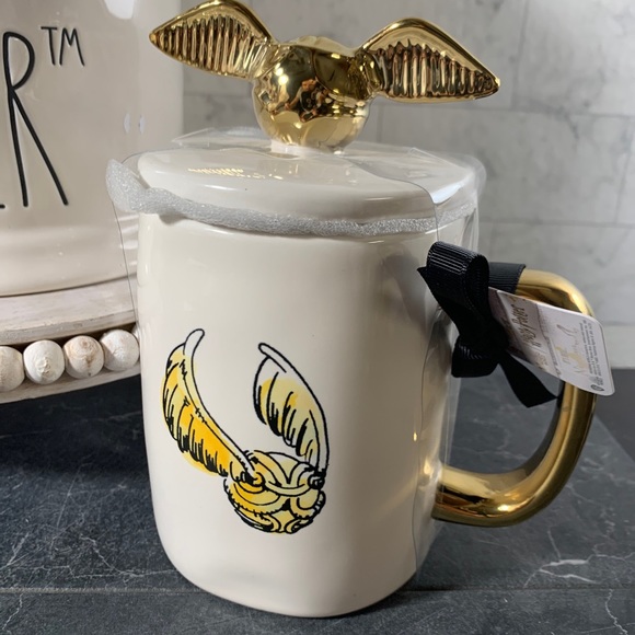 Rae Dunn Harry Potter canister with 1 mug set the golden snitch - Picture 4 of 7